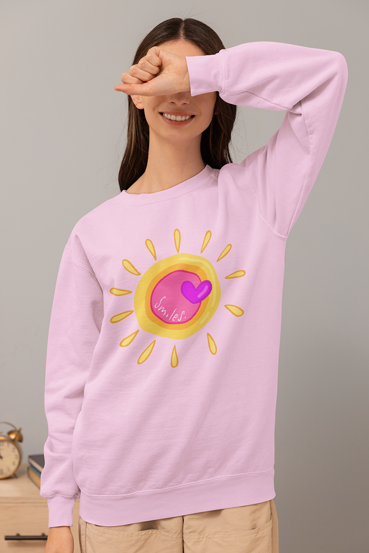 Дамска блуза Sun Smile розова — 100% памук, размери XS–XXL | SatModa