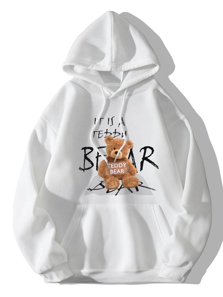 Дамски суичър Teddy Bear — 100% памук, качулка, свободна кройка | SatModa