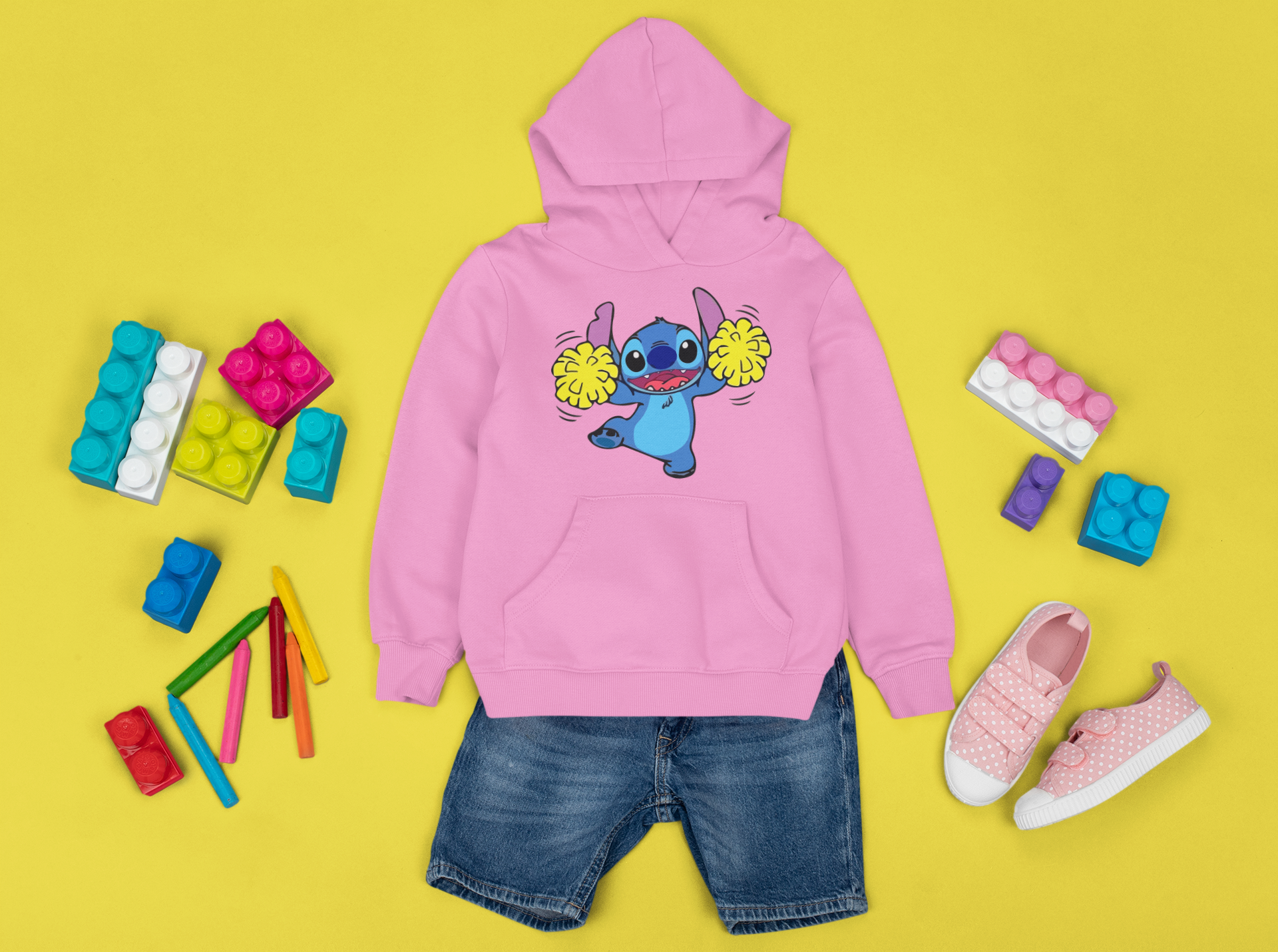 Детски Суичър Dancing Stitch - Розово