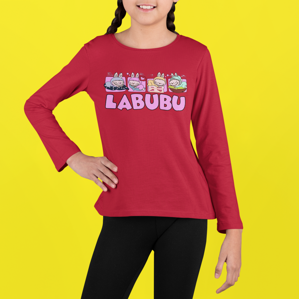 Детска блуза Labubu червена | SatModa
