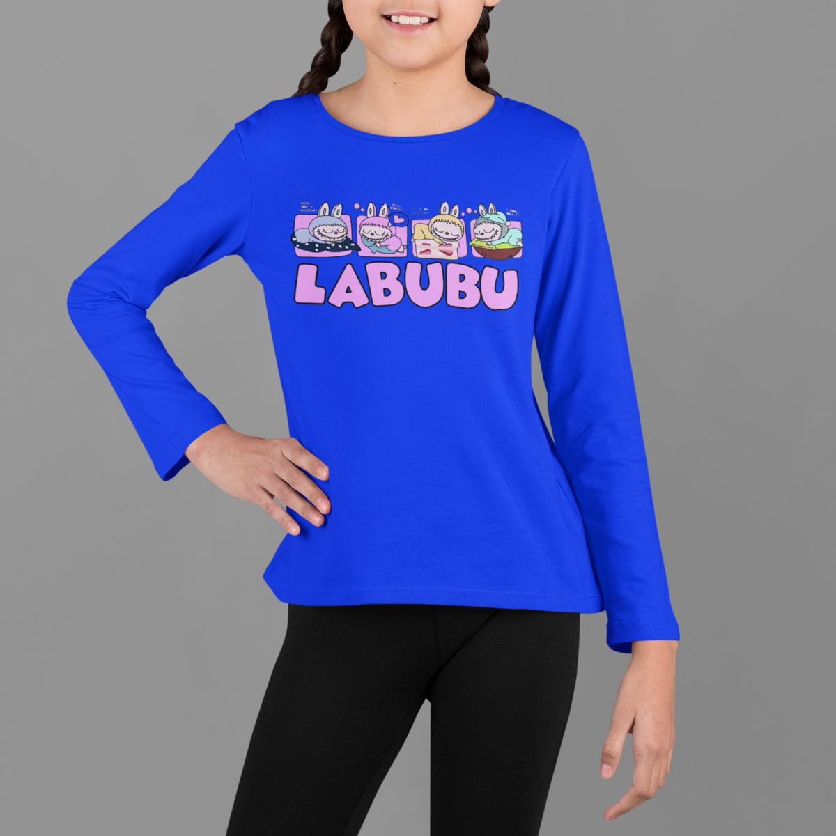 Детска блуза Labubu синя | SatModa
