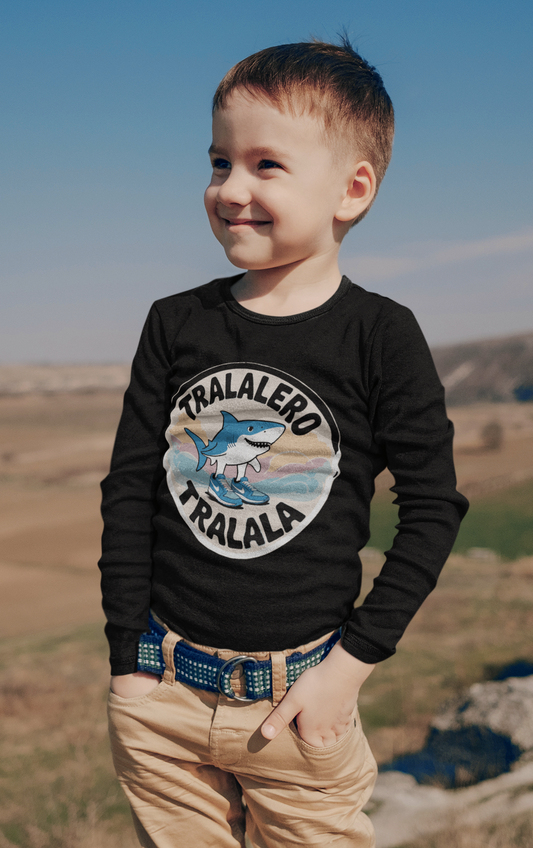 Детска блуза Tralalero Tralala черна | SatModa
