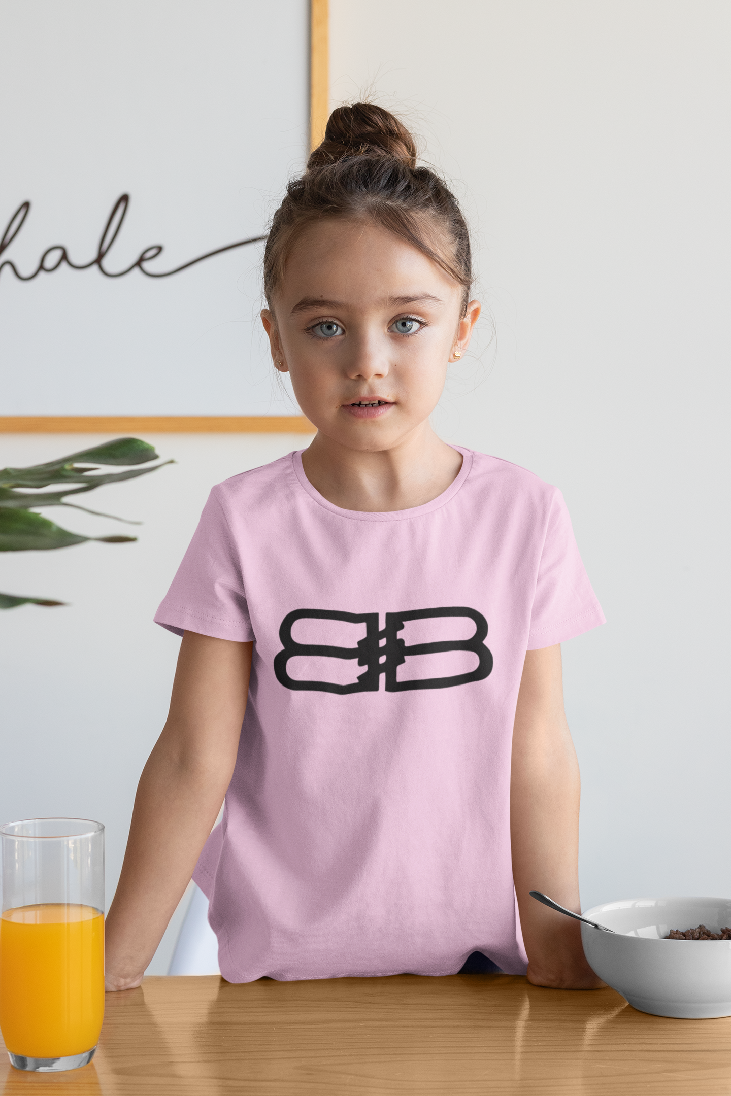 Детска тениска BB розова — 100% памук, размери 2-3 г. до 14-16 г. | SatModa