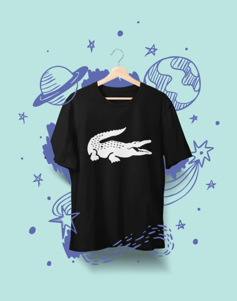 Детска тениска Crocodile черна — 100% памук, размери 2-3 г. до 14-16 г. | SatModa