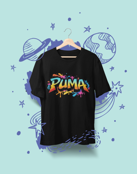 Детска тениска P Color черна — 100% памук, размери 2-3 г. до 14-16 г. | SatModa