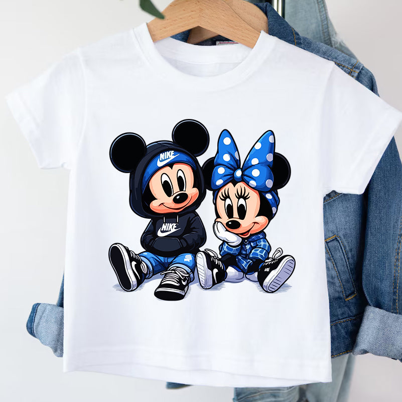 Детска тениска Mickey Cool бяла — свободна кройка | SatModa