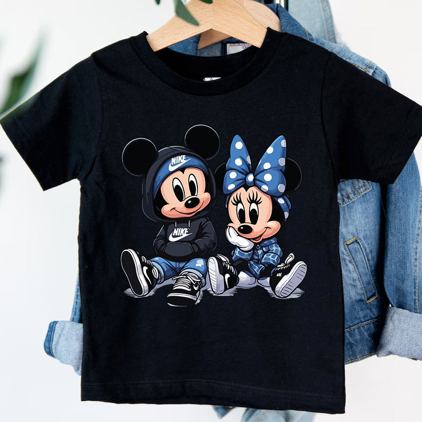 Детска тениска Mickey Cool черна — свободна кройка | SatModa