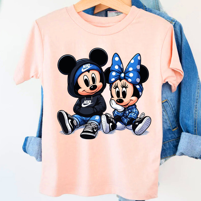 Детска тениска Mickey Cool розова — свободна кройка | SatModa