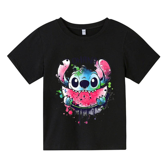 Детска тениска Ohana черна — унисекс | SatModa