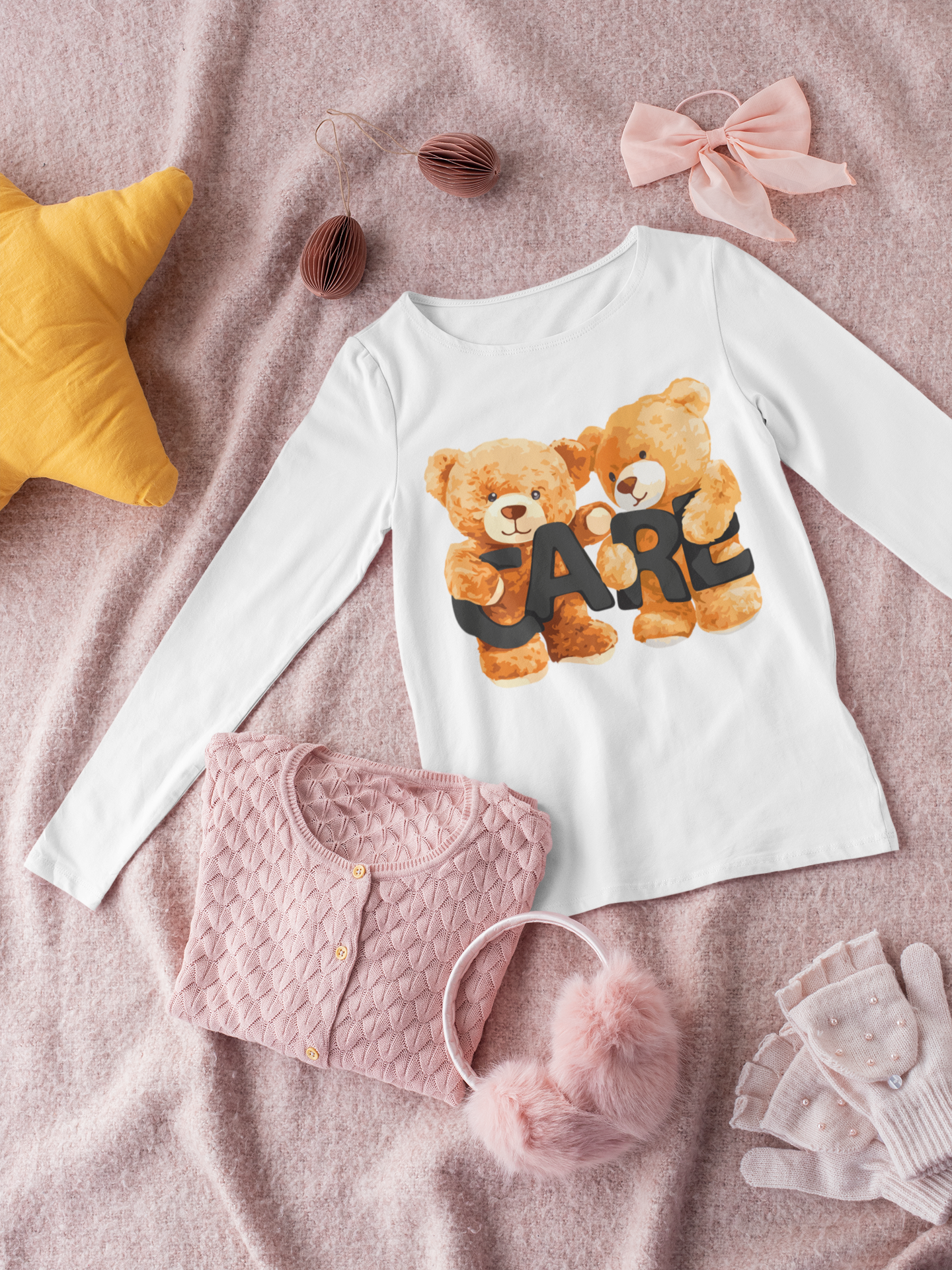 Детска блуза Care бяла | SatModa
