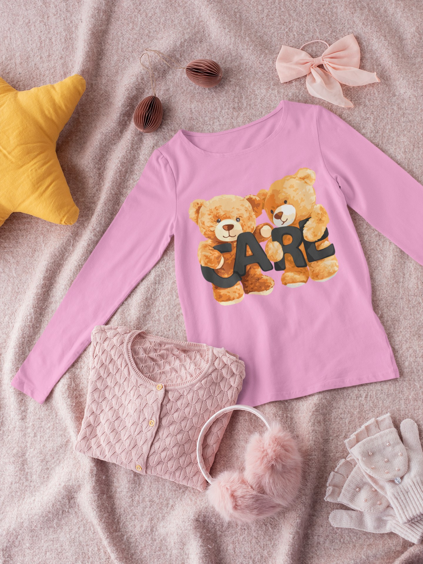 Детска блуза Care розова | SatModa
