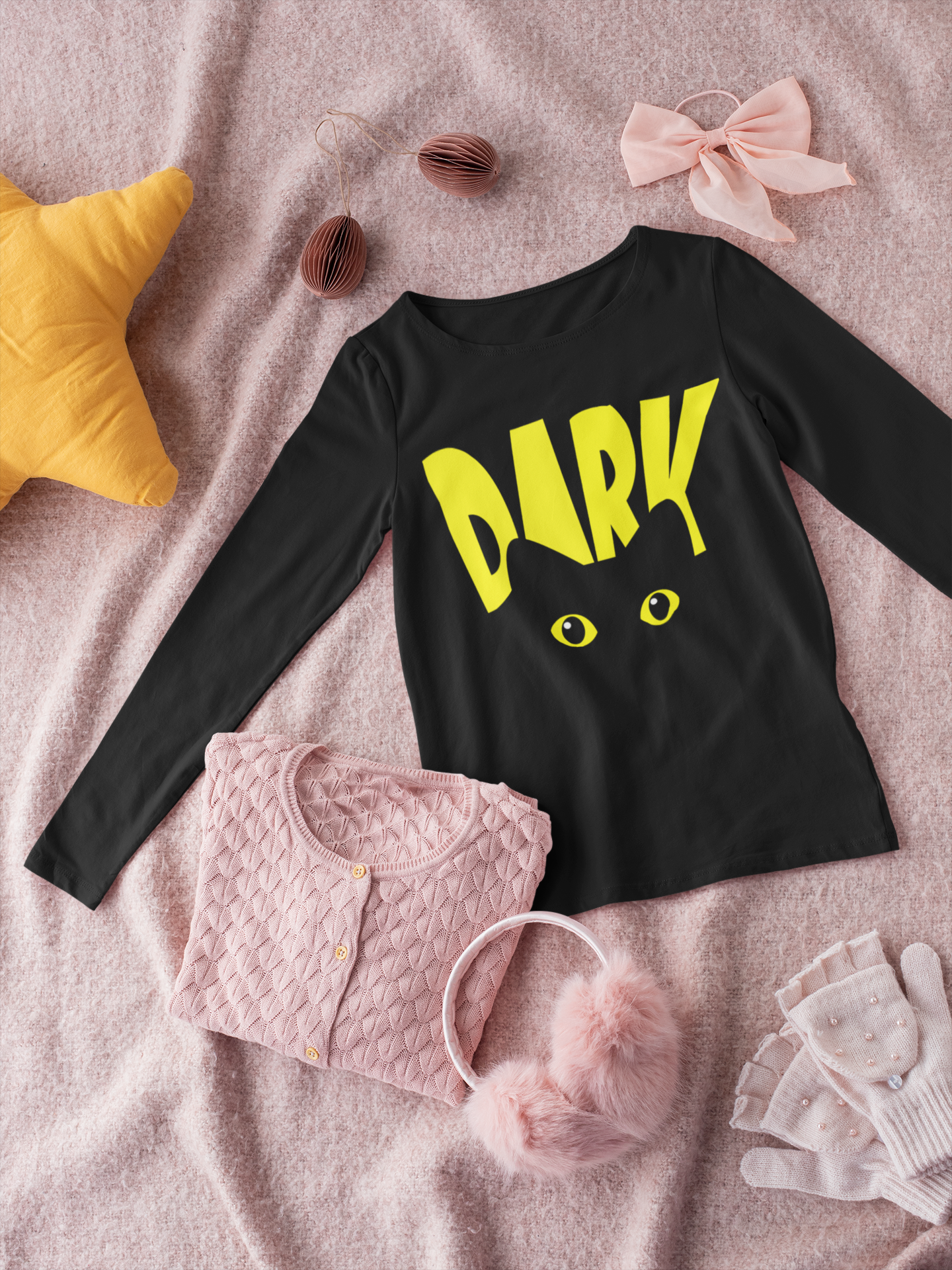 Детска блуза Dark Cat черна | SatModa
