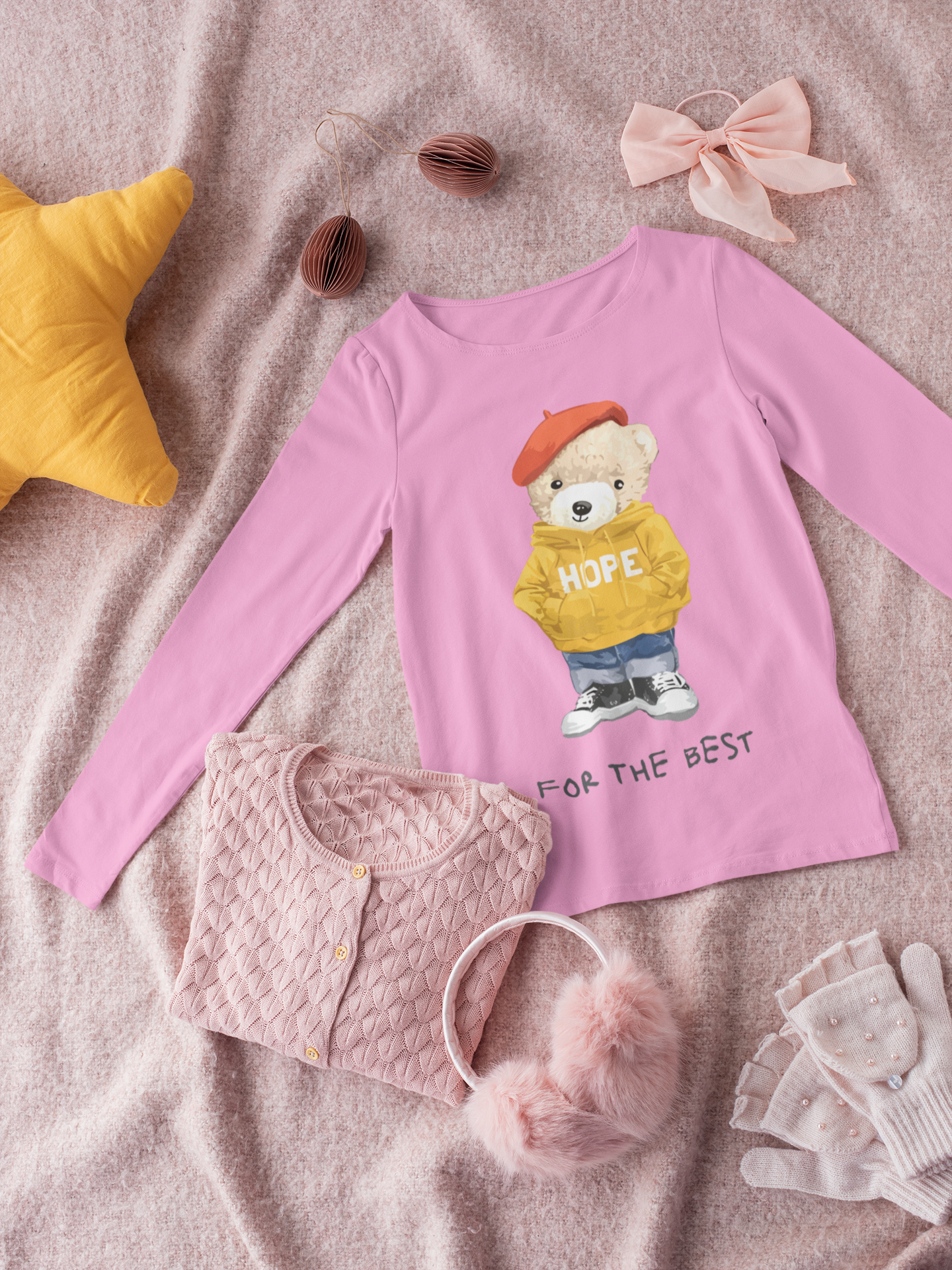 Детска блуза For The Best розова | SatModa
