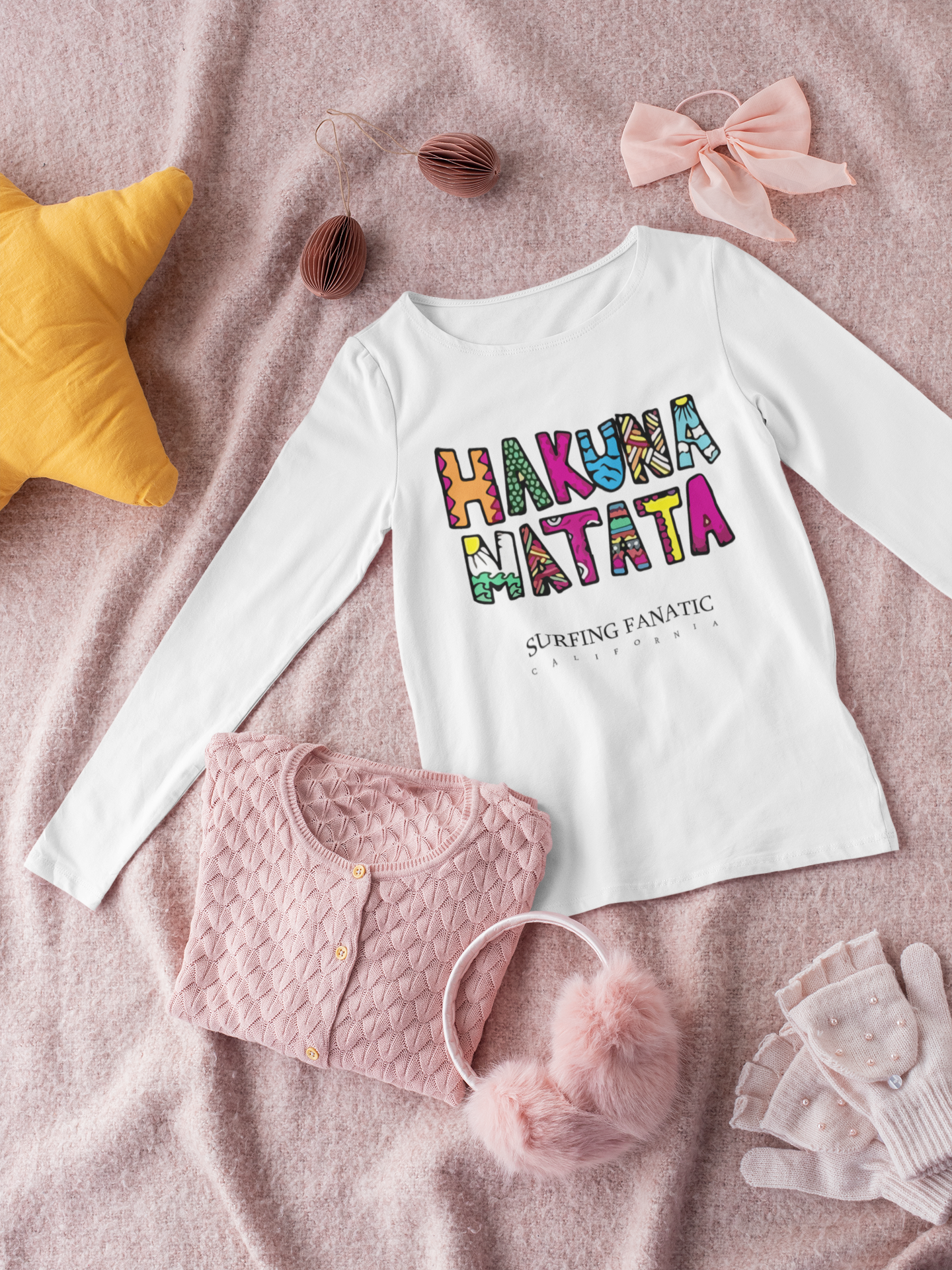 Детска блуза Hakuna Matata бяла | SatModa
