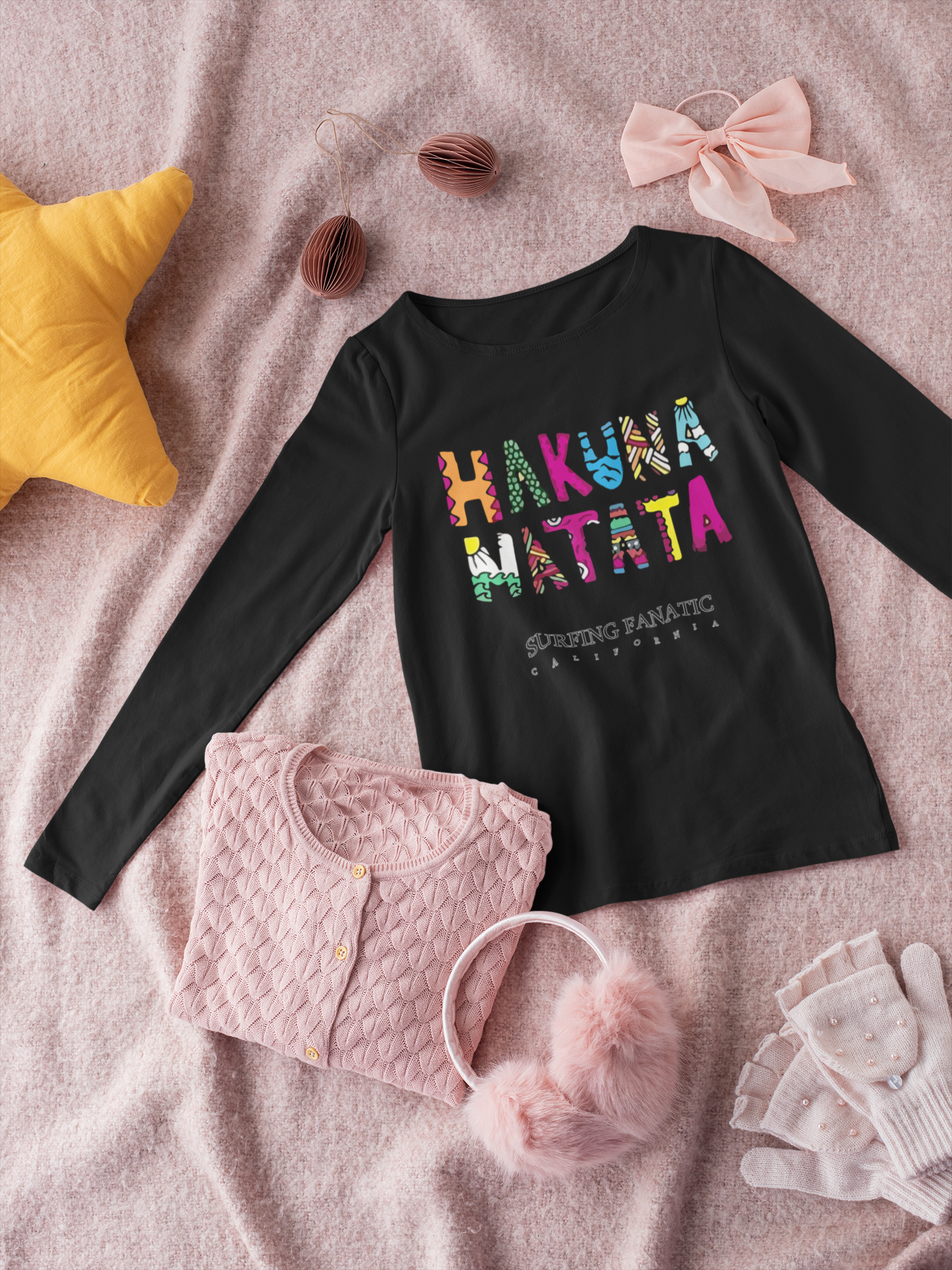 Детска блуза Hakuna Matata черна | SatModa
