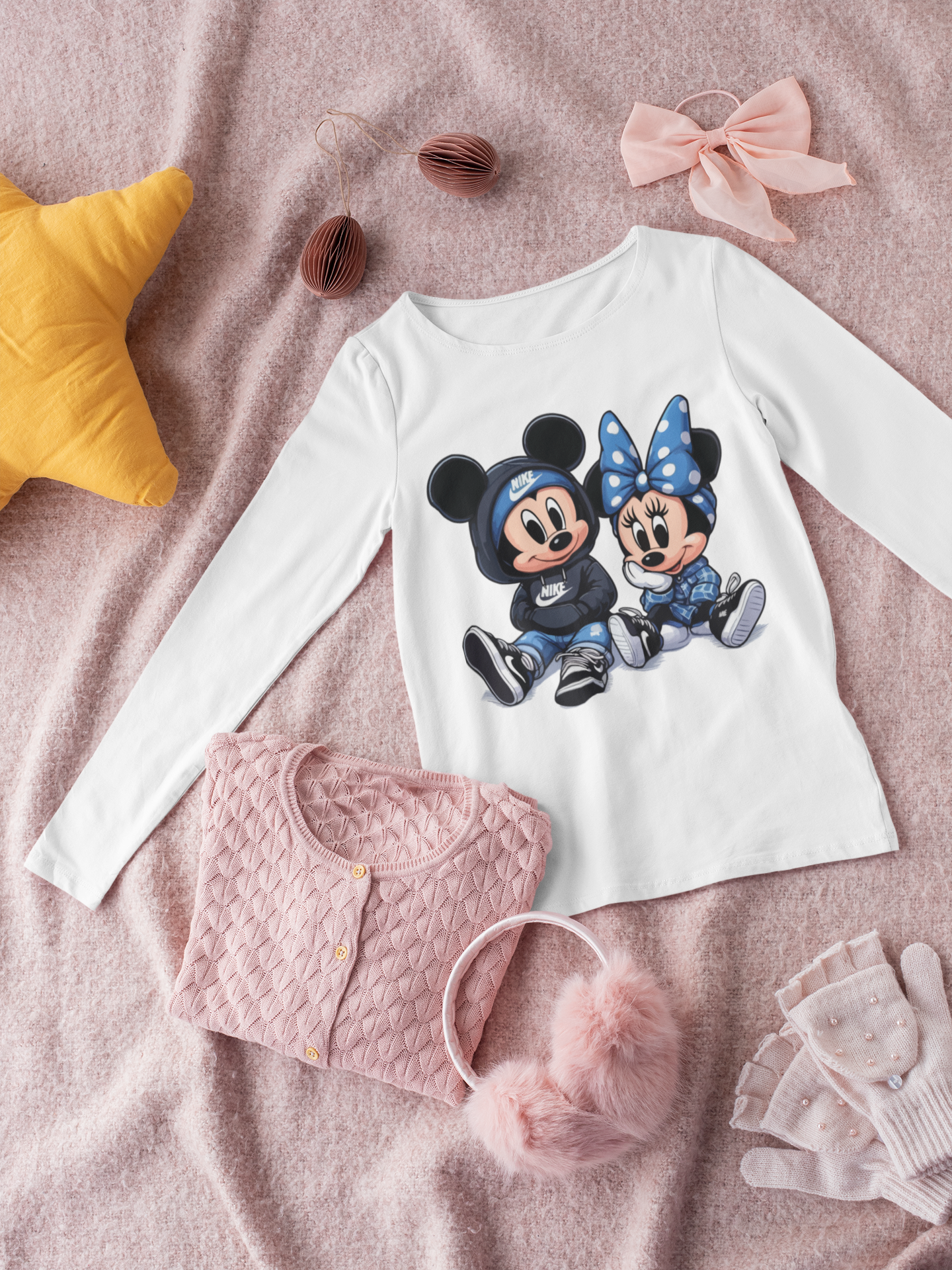 Детска блуза Mickey Cool — бяла, 100% памук, размери 3-4г. до 11-12г. | SatModa
