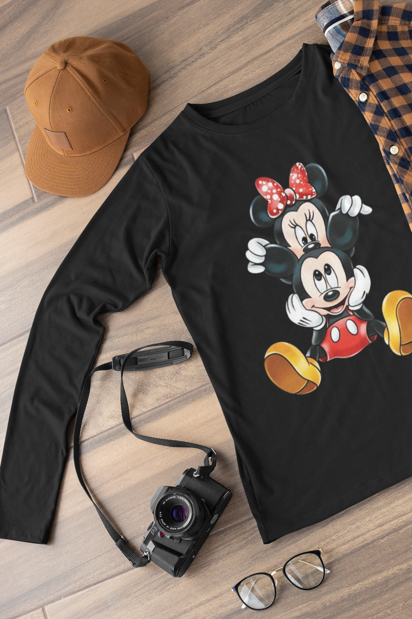 Детска блуза Mickey Naoght — черна, 100% памук, размери 3-4г. до 11-12г. | SatModa

