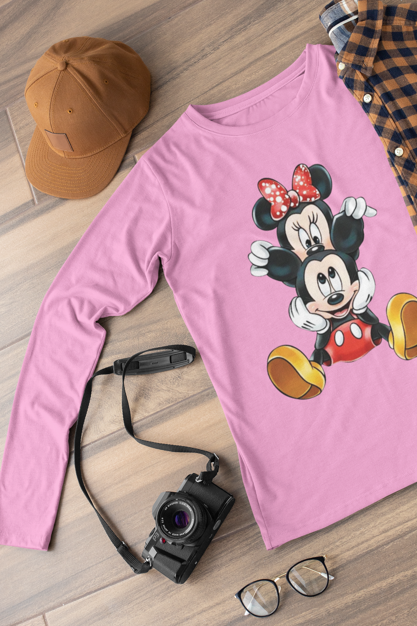 Детска блуза Mickey Naoght — розова, 100% памук, размери 3-4г. до 11-12г. | SatModa
