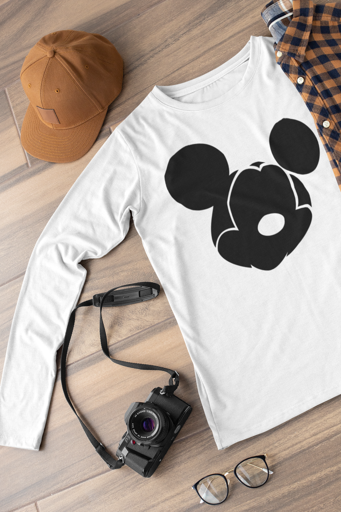 Детска блуза Mickey Spot — бяла, 100% памук, размери 3-4г. до 11-12г. | SatModa

