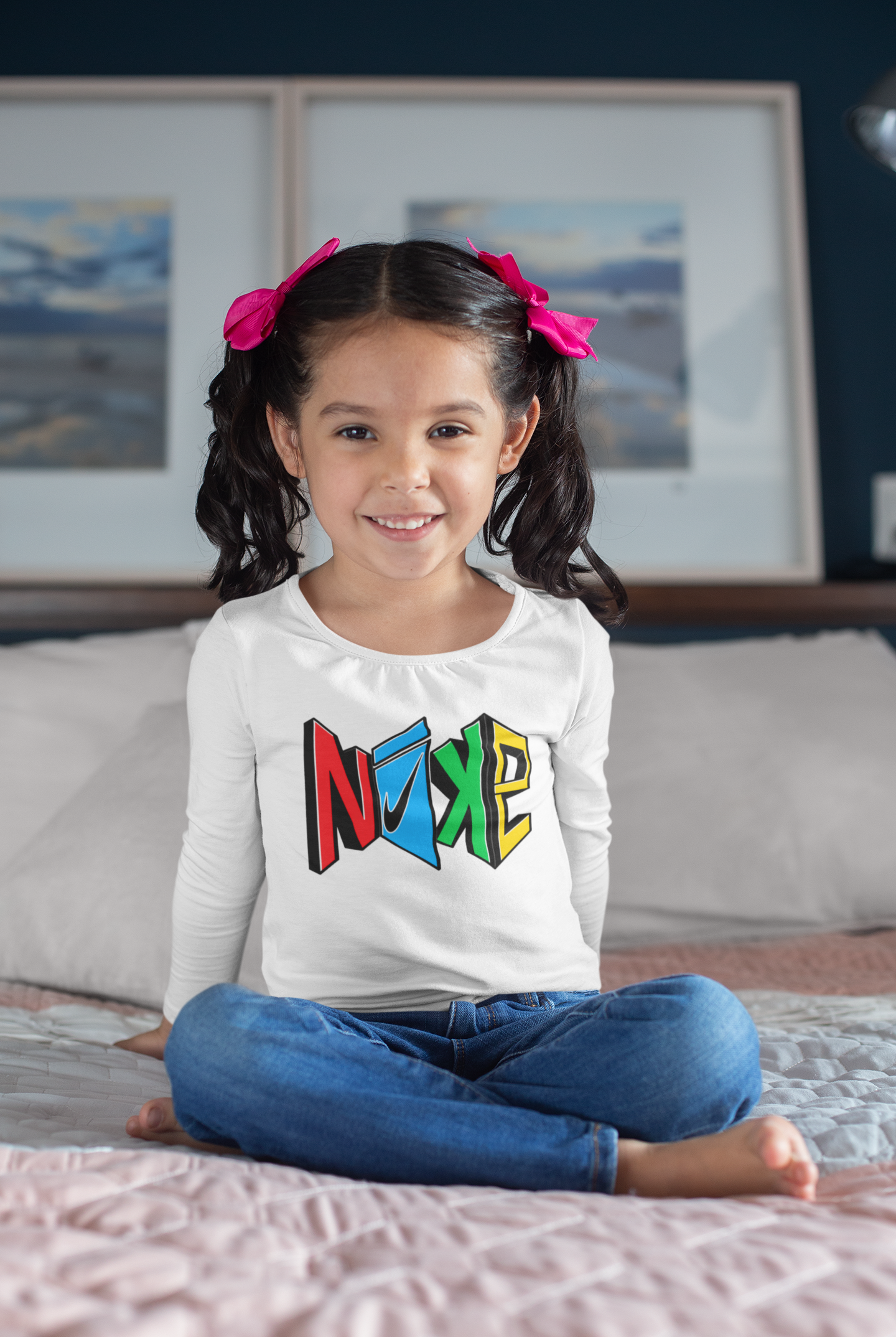 Детска блуза N Cub — бяла, 100% памук, размери 3-4г. до 11-12г. | SatModa
