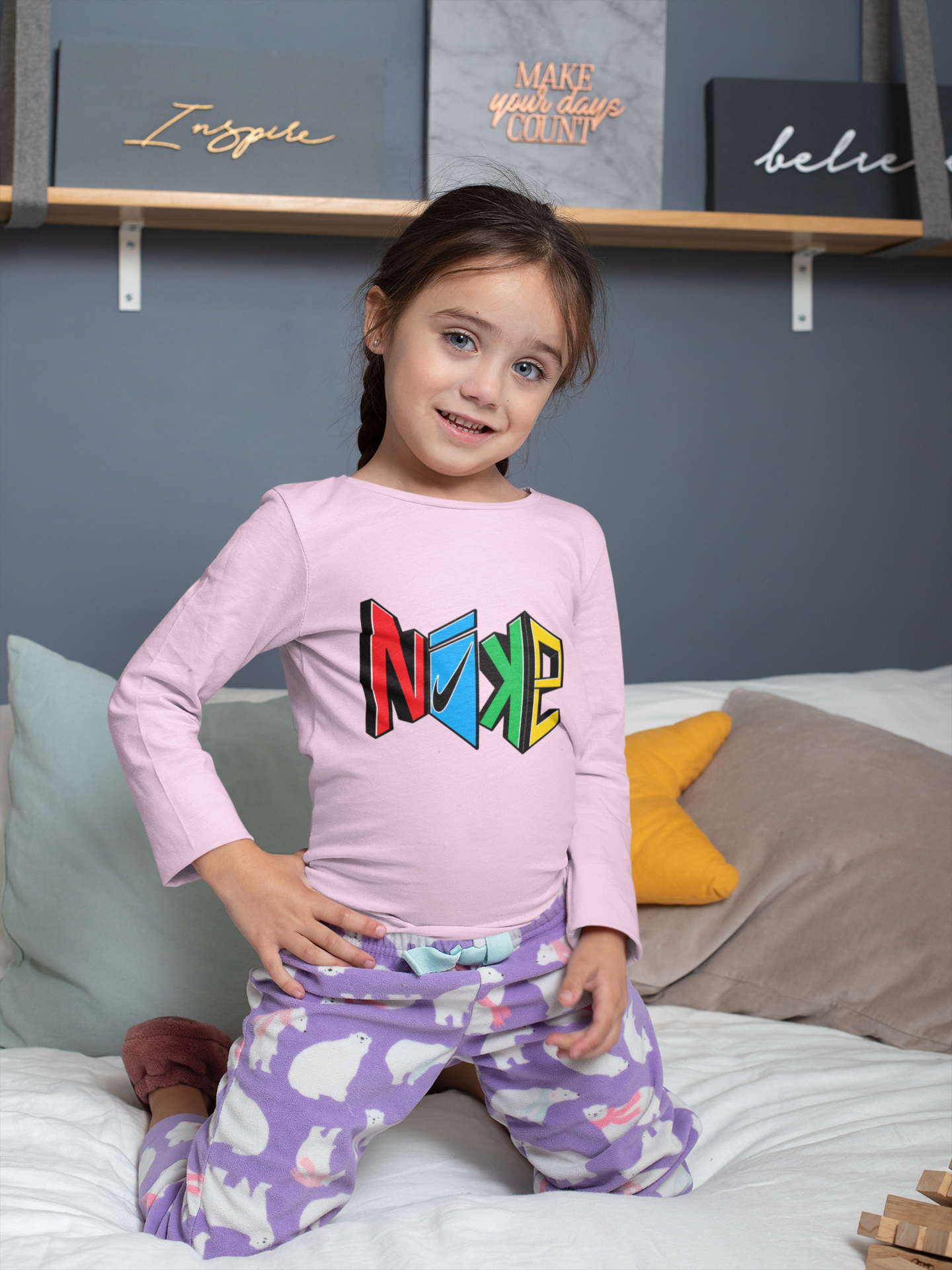 Детска блуза N Cub — розова, 100% памук, размери 3-4г. до 11-12г. | SatModa
