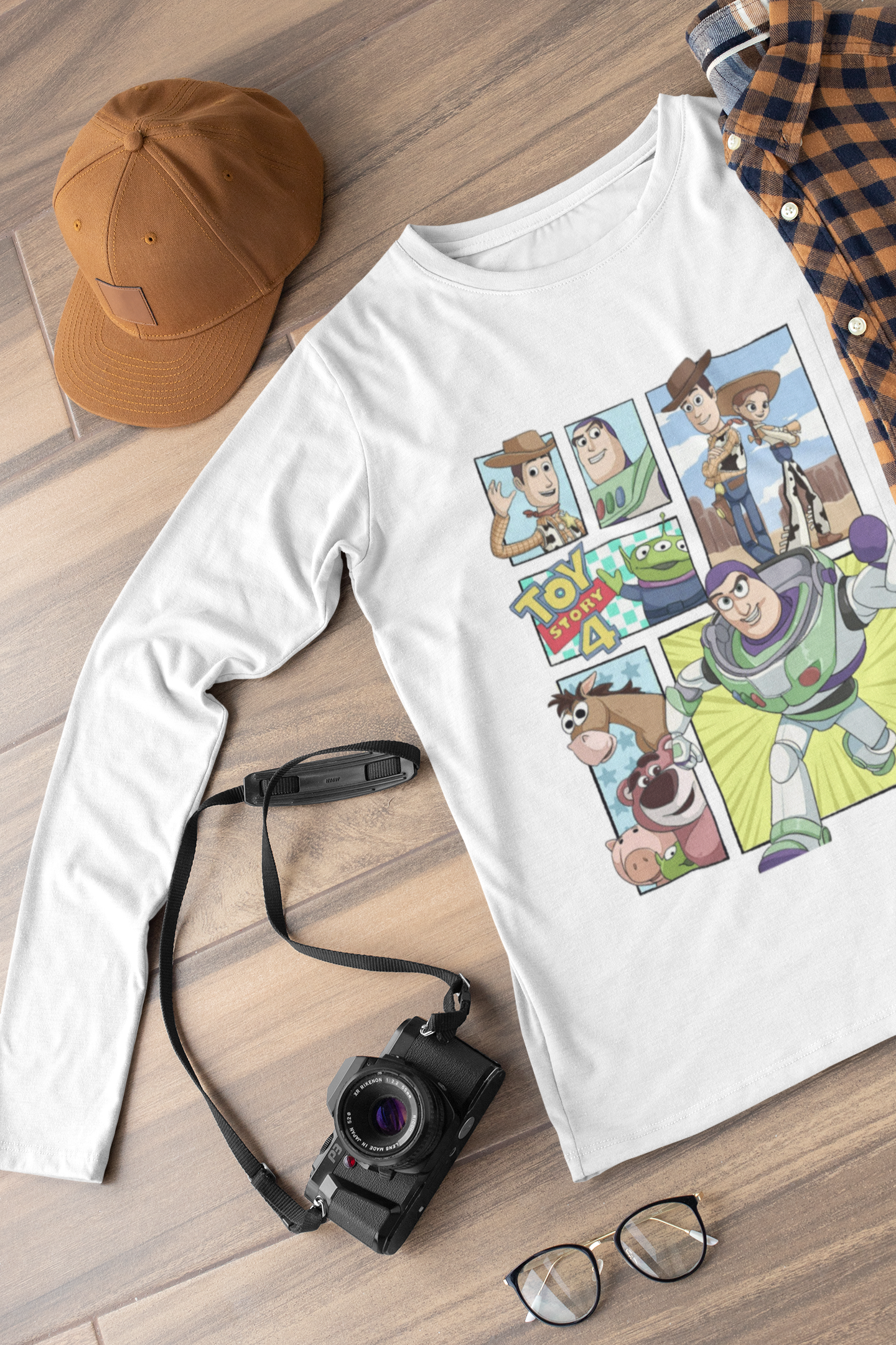 Детска блуза Toy Story — бяла, 100% памук, размери 3-4г. до 11-12г. | SatModa
