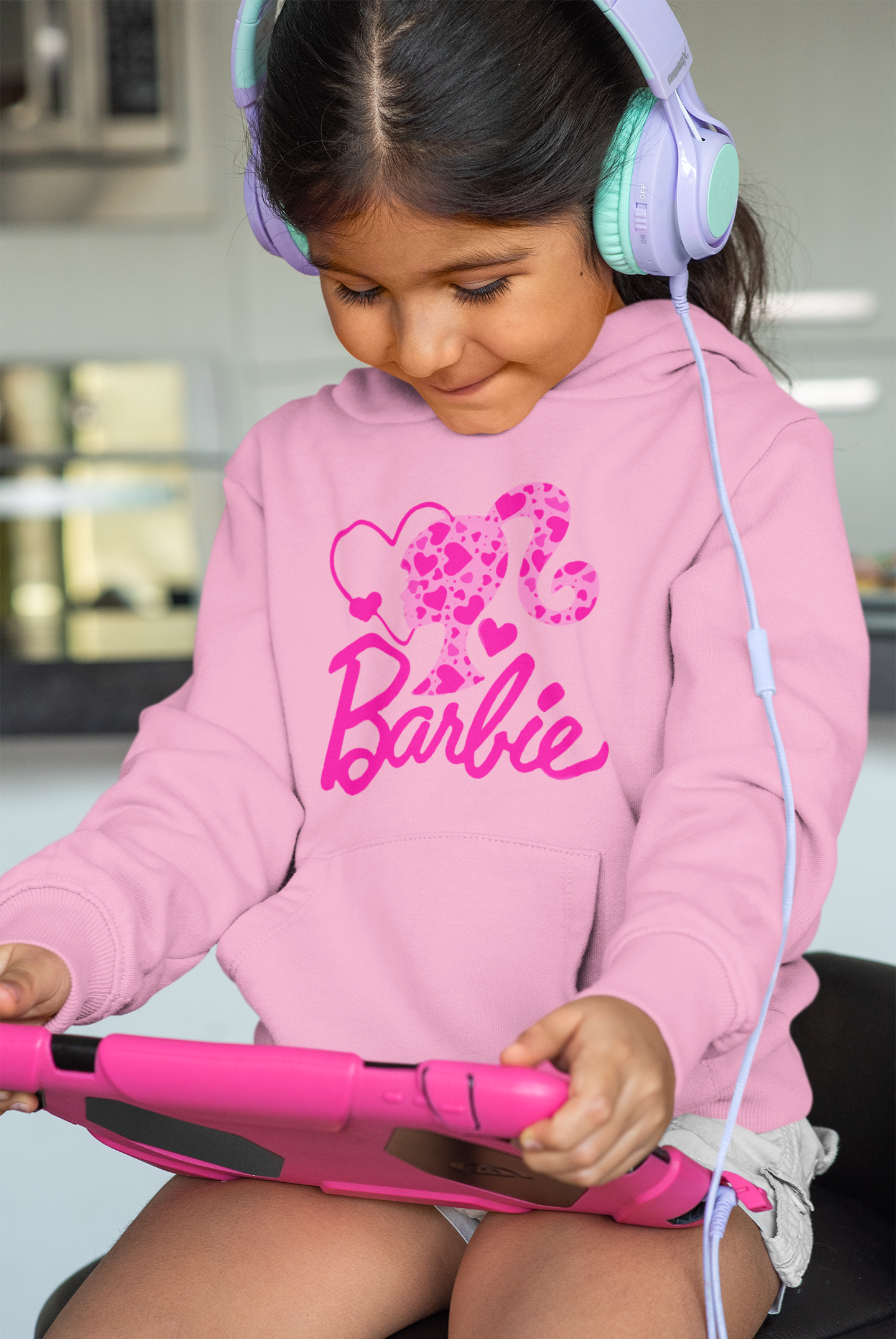 Детски суичър Barbie розов | SatModa
