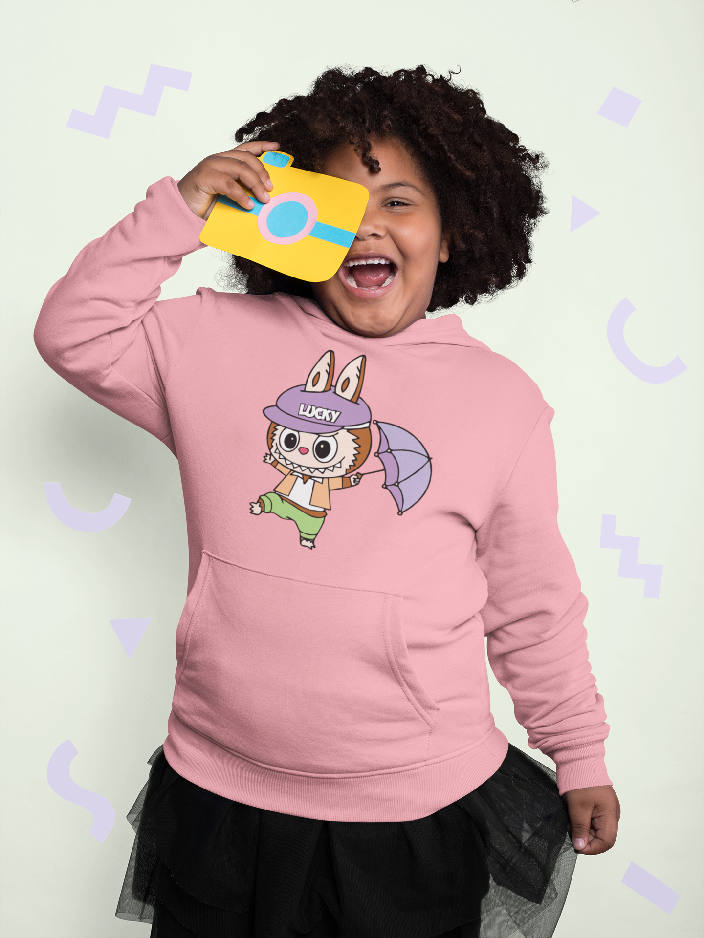 Детски суичър LaBuBu Lucky розов | SatModa
