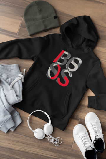Детски суичър B Mix черен — 100% памук, размери 7-9 г. до 14-16 г. | SatModa