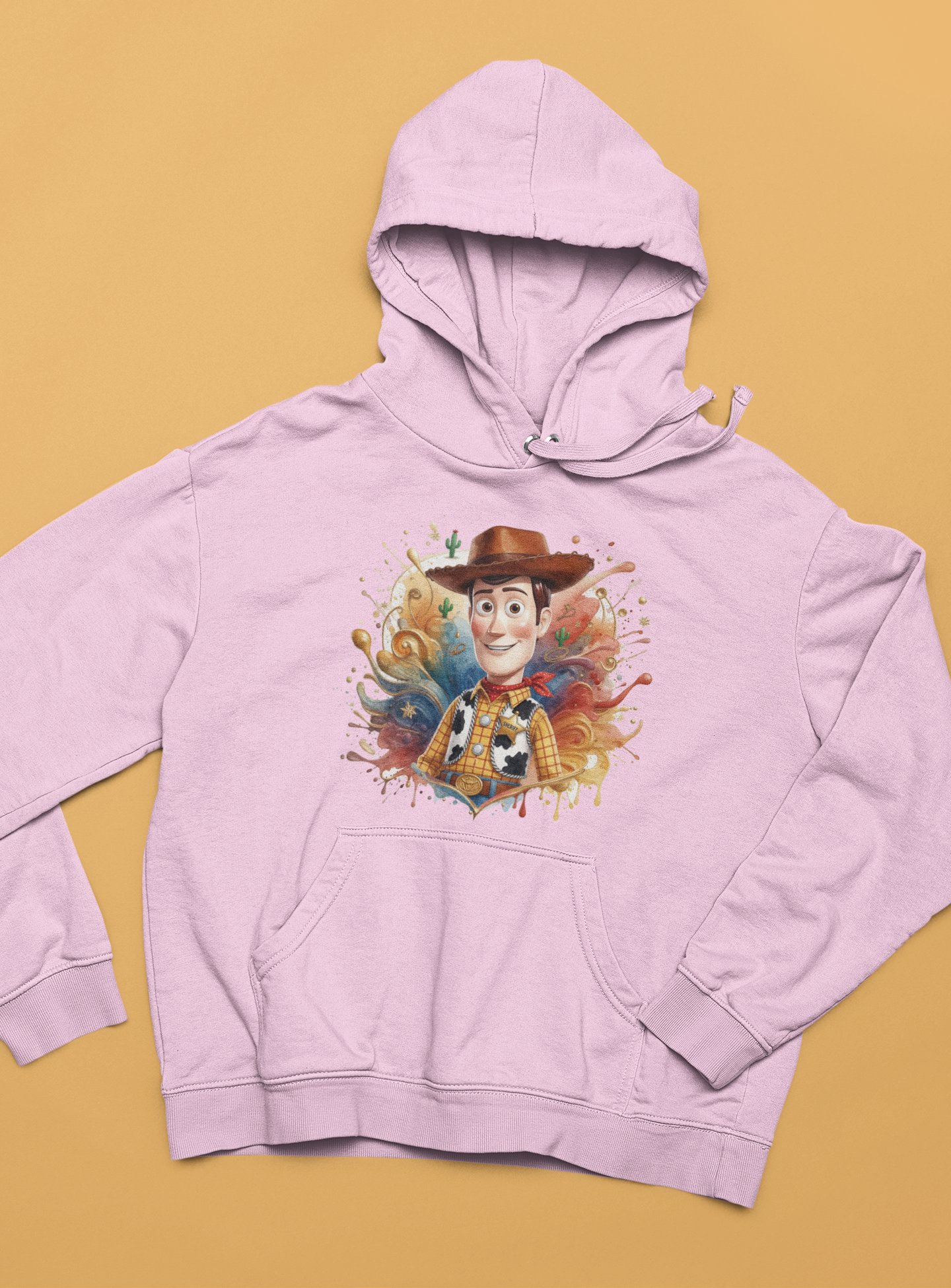 Детски суичър Woody — розов, 100% памук, размери 3-4г. до 11-12г. | SatModa

