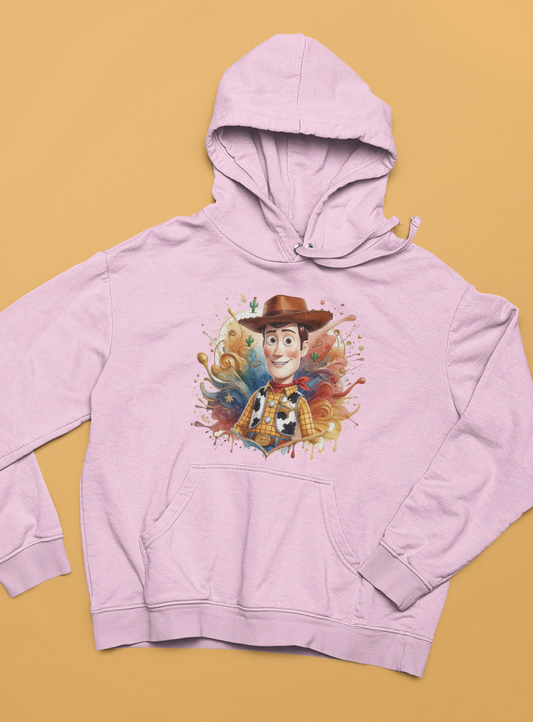 Детски суичър Woody — розов, 100% памук, размери 3-4г. до 11-12г. | SatModa
