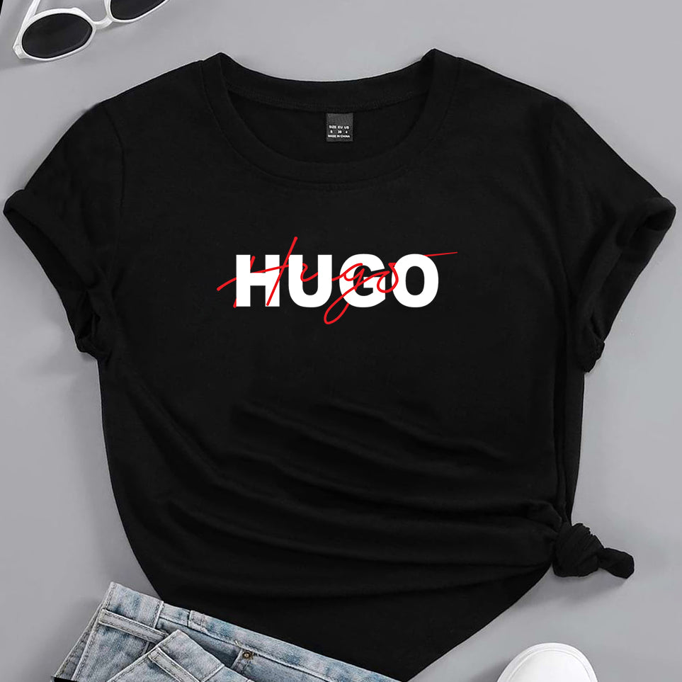 Дамска тениска Hugo Signature.  https://satmoda.com/products/дамска-тениска-hugo-signature  Дамска тениска със стилен дизайн и висококачествени материали. Отличен избор за ежедневието и спорт. Подходяща за разнообразни поводи и комбинации.