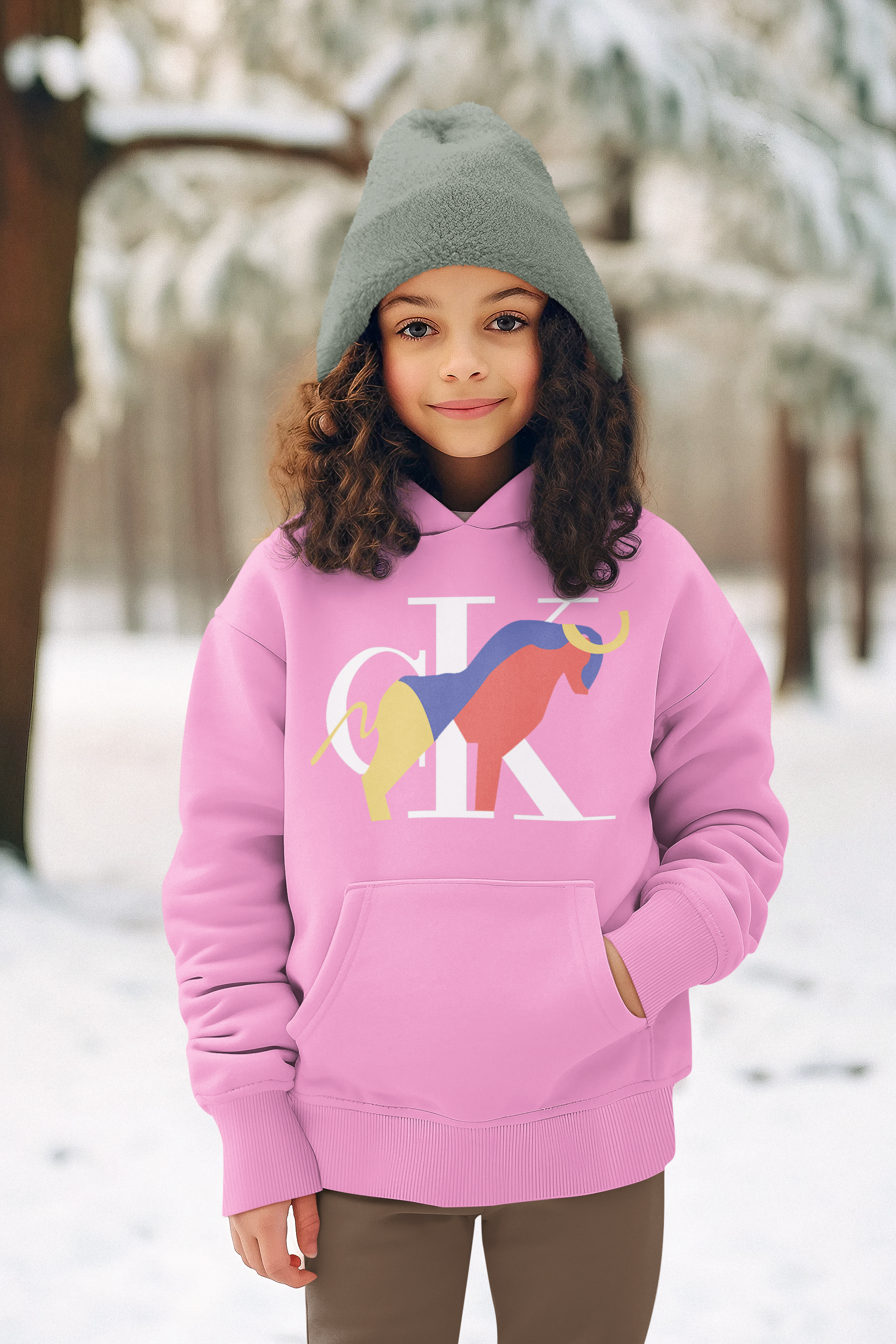 Детски Суичър cK - Розов