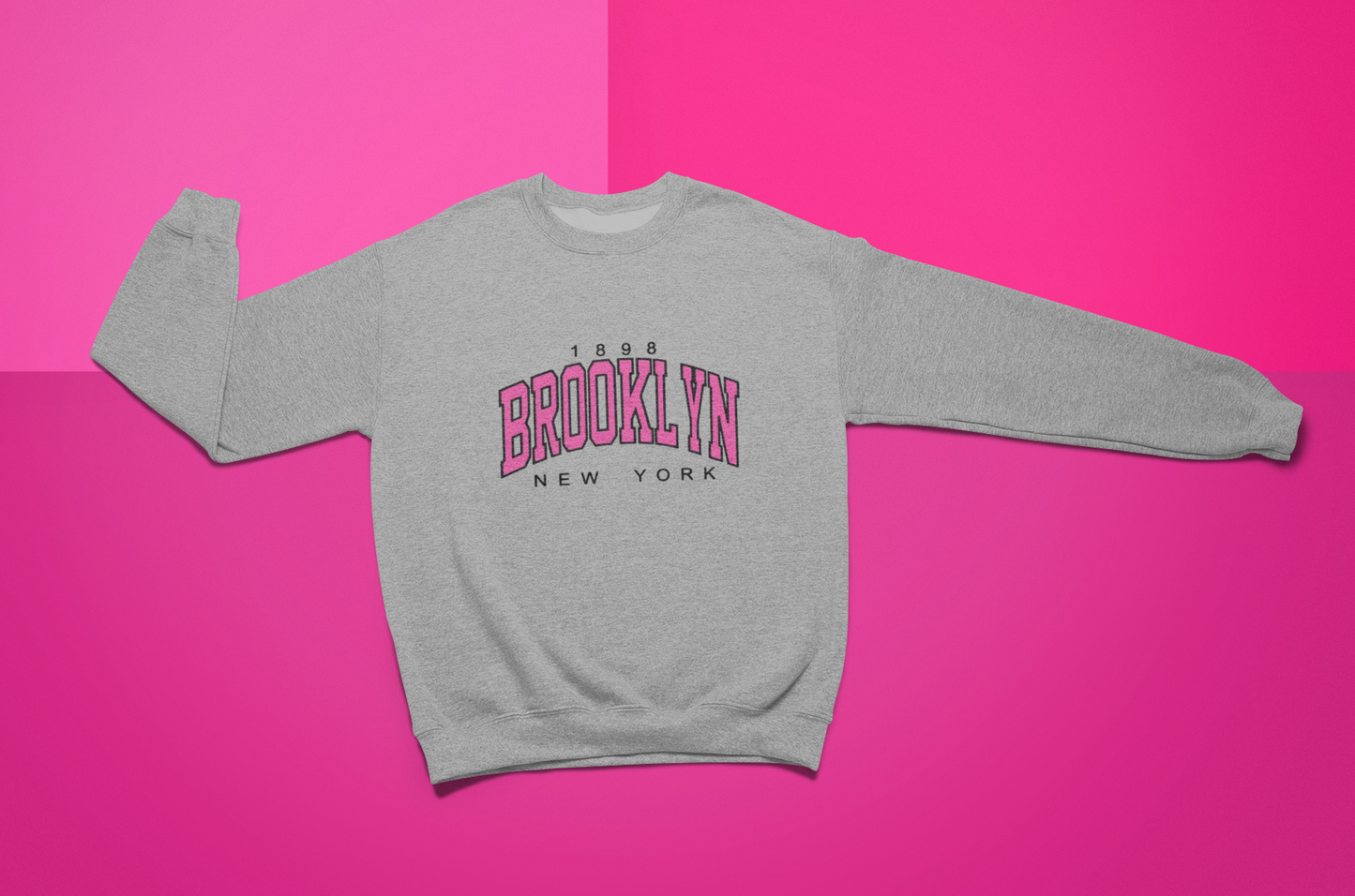 Ватирана детска блуза Brooklyn сива | SatModa