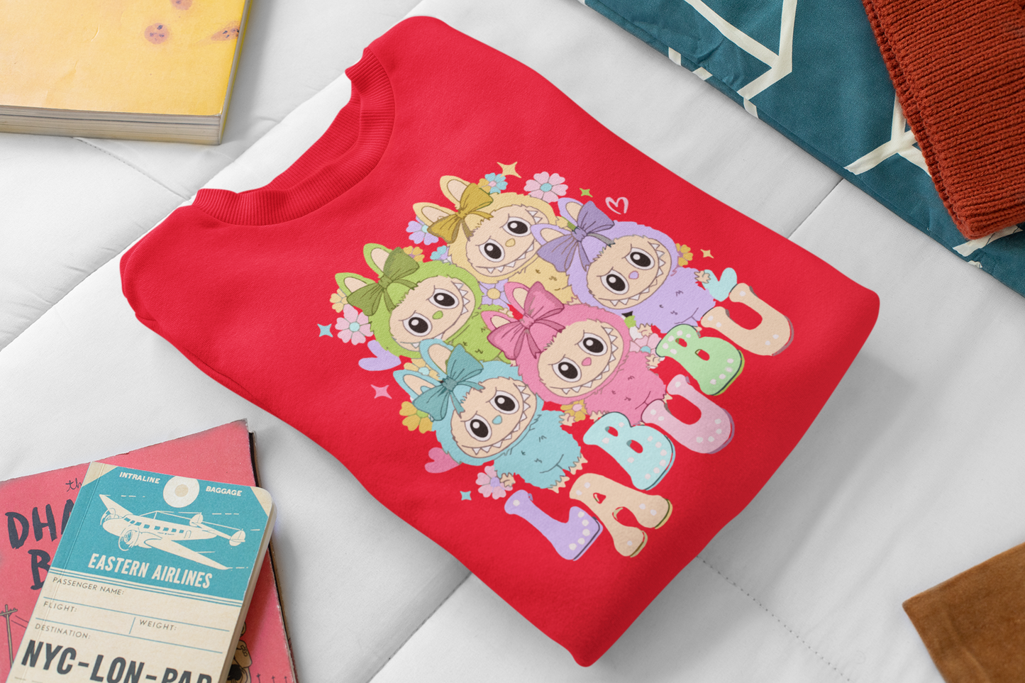Ватирана детска блуза Color Labubu червена | SatModa
