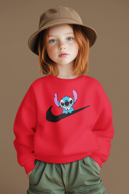 Ватирана детска блуза Nike Stitch червена | SatModa