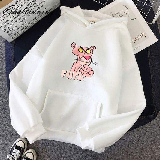 Дамски суичър Panther fuck  https://satmoda.com/products/дамски-суичър-panther-fuck  Ефектен дамски суичър с качулка с връзкиМатерията на блузата е изключително мека и приятна. Осигурява максимален комфорт и топлина през зимните дни100% Памук