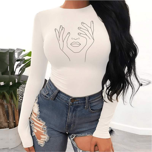 Face hands Модерно боди  https://satmoda.com/products/дамско-боди-face-hands  Топло и комфортно дамско боди - бикина с дълъг ръкав. Изработено от висококачествен 92% пениран памук и 8% ликра, което дава допълнителна мекота и еластичност. Закопчалката е с три малки кукички.СЪСТАВ:92% памук. 8% ликра