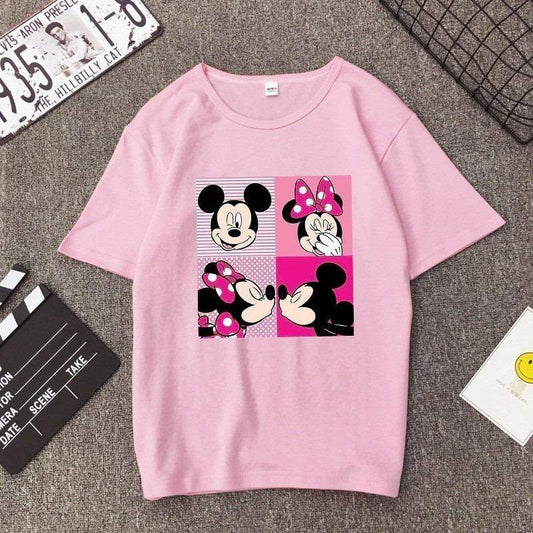 Дамска тениска Minnie Mouse  https://satmoda.com/products/дамска-тениска-minnie-mouse  Дамска Тениска с обло деколте и свободна кройка. Съчетава се добре с елегантно, спортно-елегантно и ежедневно облекло. Тениската е изработена от 100% памук