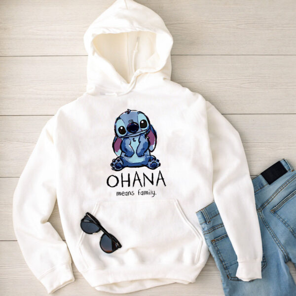 Дамски суичър Ohana Means Family — 100% памук, качулка, свободна кройка | SatModa
