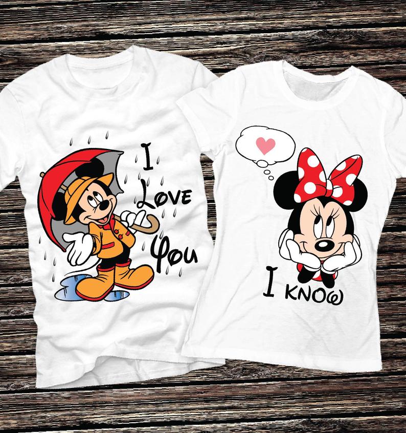 Тениски за двойки I Love You*Mickey  https://satmoda.com/products/тениски-за-двойки-i-love-you-mickey  Тениски с обло деколте и свободна кройка. Материята на тениските е изключително мека и осигурява максимален комфорт през летните дни.100% памук