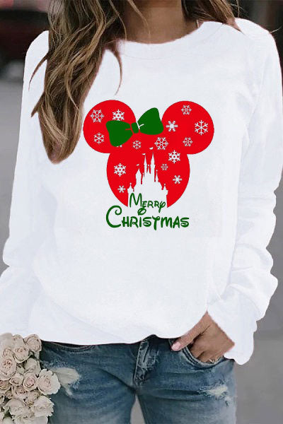 Дамска блуза Merry Mickey - SatModa  https://satmoda.com/products/дамска-блуза-merry-mickey  Коледна дамска блуза с обло деколте и свободна кройка. Материята на блузата е изключително мека и приятна. Осигурява максимален комфорт и топлина през зимните дни. 